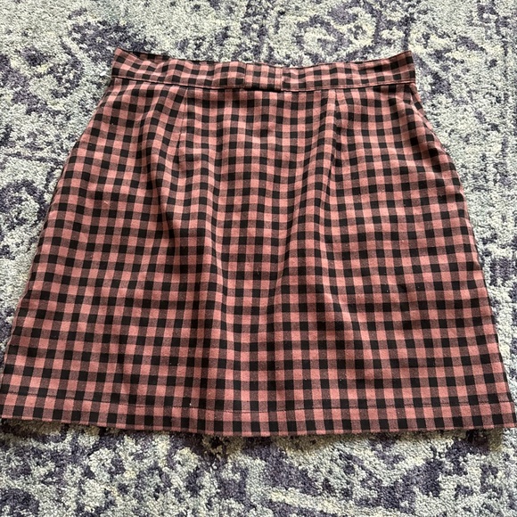 Urban Outfitters Punk Grunge Brown and Black Avril Utility Mini Skirt Size M - Picture 7 of 8